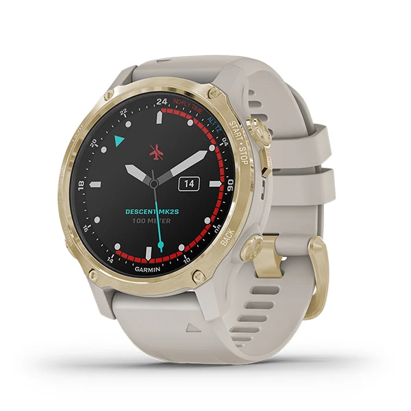 Đồng hồ Descent Mk2S - Light Gold with Light Sand Silicone Band