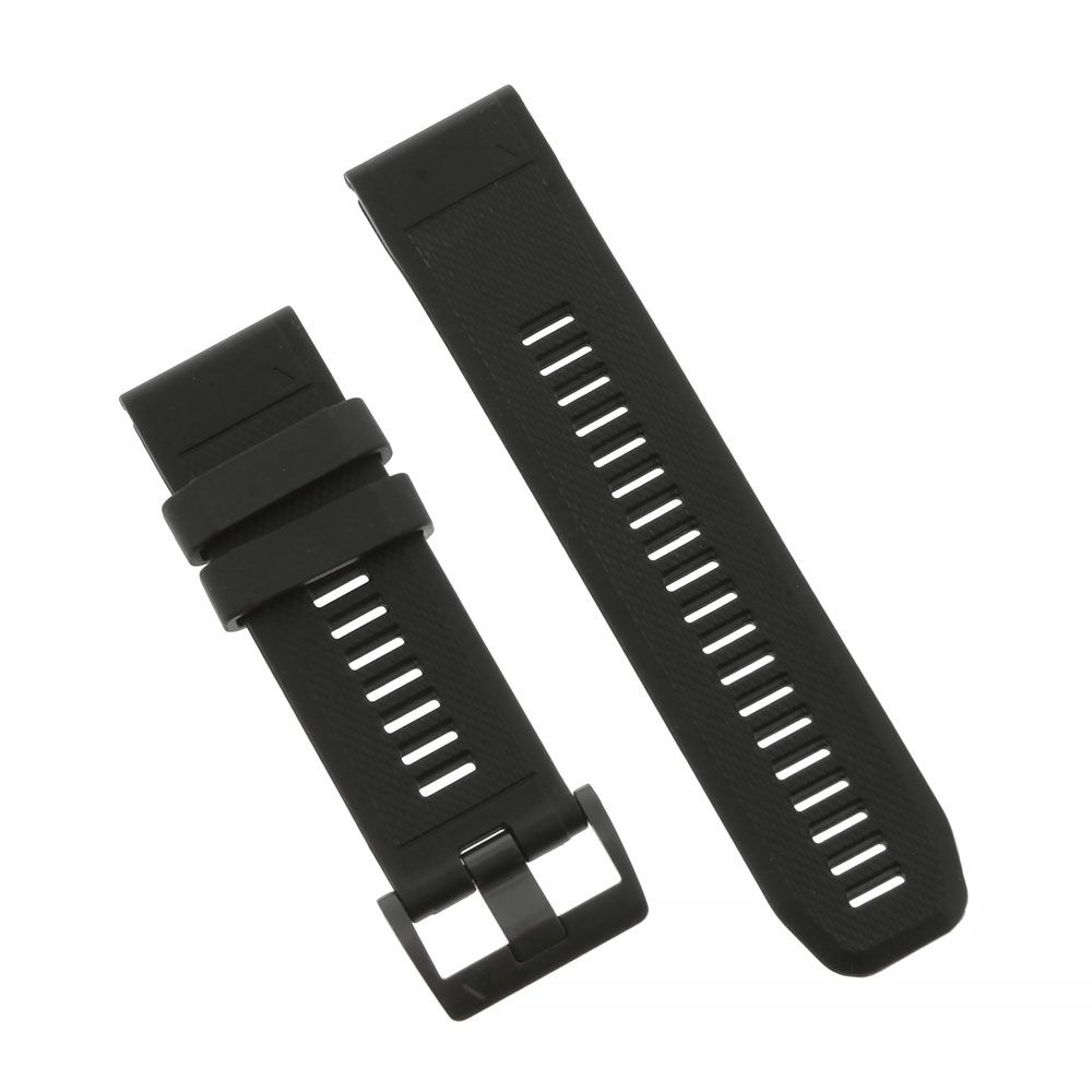 Dây QuickFit® 22 Watch Bands with Black/Black Silicone